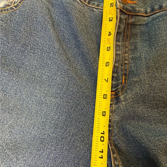 Vintage Style Midnight Velvet Floral Sequins Jeans Size 22W - Picture 7 of 13